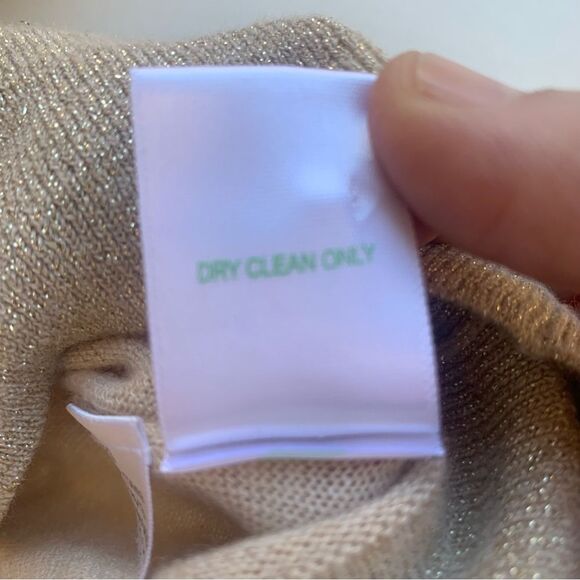 Lilly Pulitzer Tan Cardigan Sz Medíum  V-Neck Pockets Wool Blend Sweater Boho - Picture 7 of 14